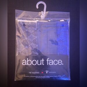 Face Masks 3x About Face Adult Washable Reusable Non-Surg Cloth Soft Knit Wire